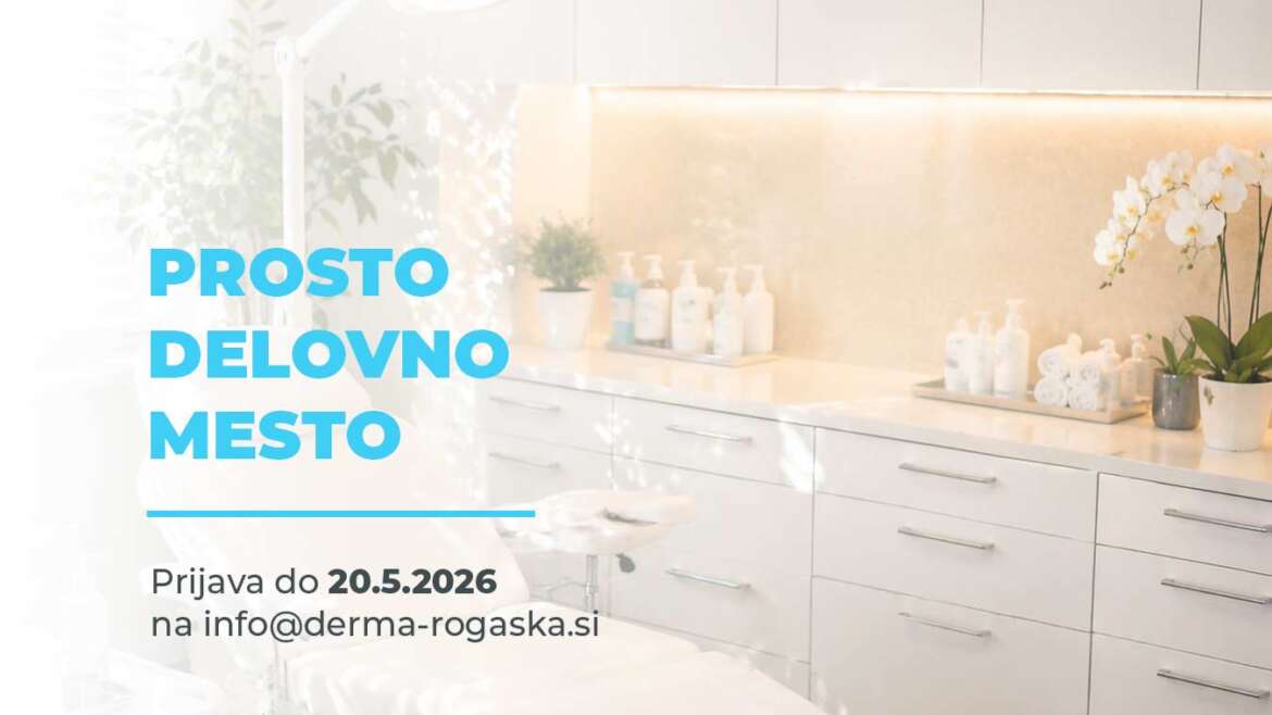 Prosto delovno mesto: Medicinska sestra/medicinski tehnik